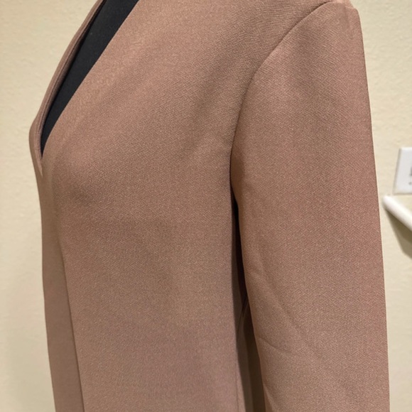 Zara Women's Taupe Long Sleeve Dress - Picture 10 of 11